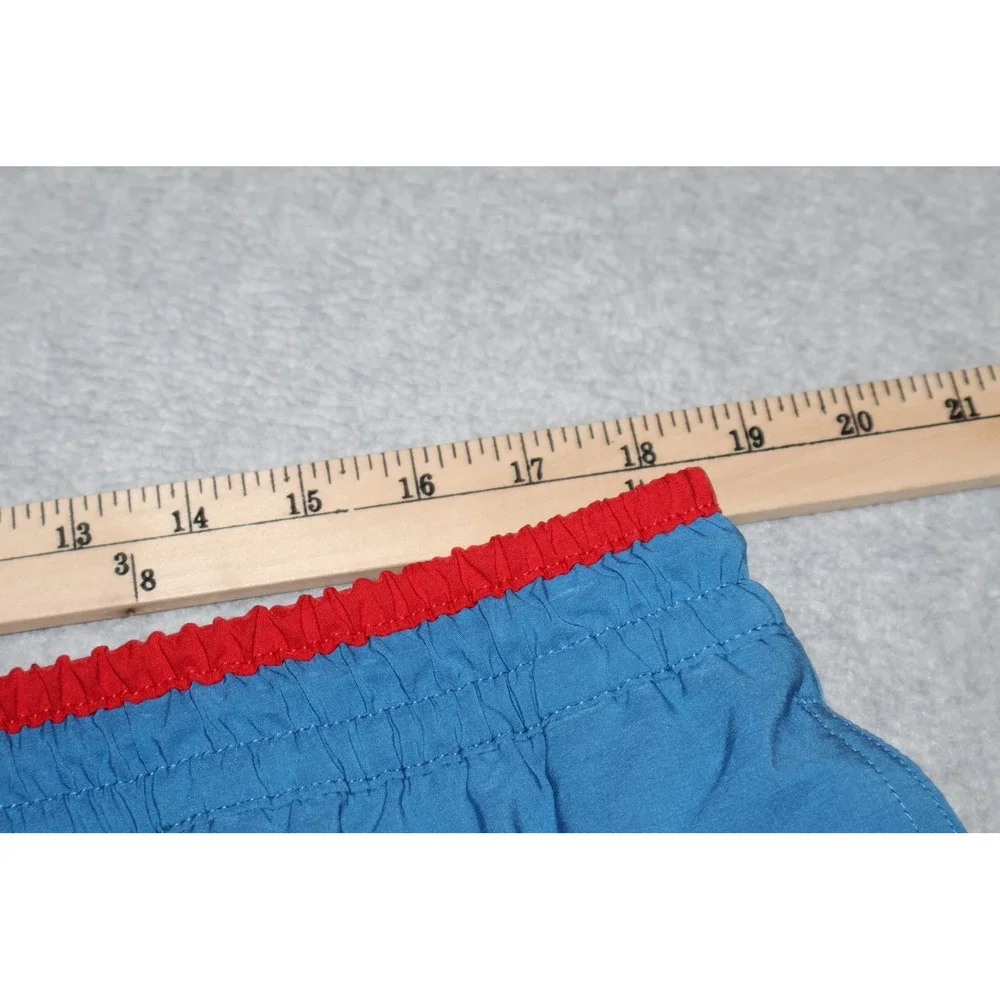 Chubbies Swim Trunks Mens XL Blue Red Colorblock Pineapple Logo Shorts **